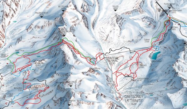 Mappa Monterosa Ski